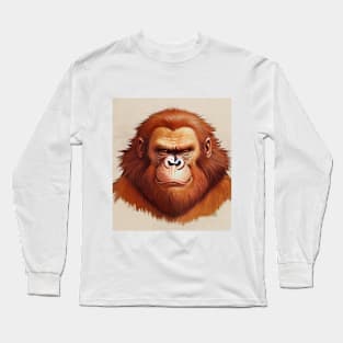 red bigfoot Long Sleeve T-Shirt